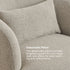 Ashlie Bouclé Swivel Barrel Chair - Comfy Swivel Chair | Accent Swivel Chairs | Kinwell Furniture | Mid Century Swivel Chairs